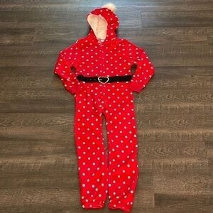 KENSIE POLKA DOT SANTA Onsie pajama